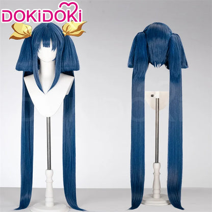 IN STOCK Dizzy Wig Game Guilty Gear DokiDoki Queen Dizzy Grove Maiden Cosplay Women Long 110cm Hair Free Wig Cap
