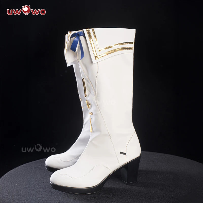 UWOWO Phoebe Shoes Game Wuthering Waves Phoebe  Cosplay Shoes White shoes Woman Size 36-43
