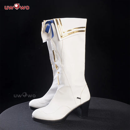 UWOWO Phoebe Shoes Game Wuthering Waves Phoebe  Cosplay Shoes White shoes Woman Size 36-43