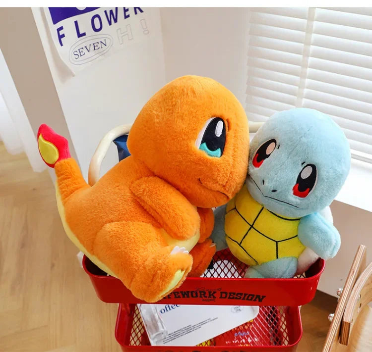 35/80cm Charmander Pokemon Plush Toys Large Anime Doll Cute Pillow Giant Pokémon Plushie Squirtle Stuffed Gift for Kid Christmas