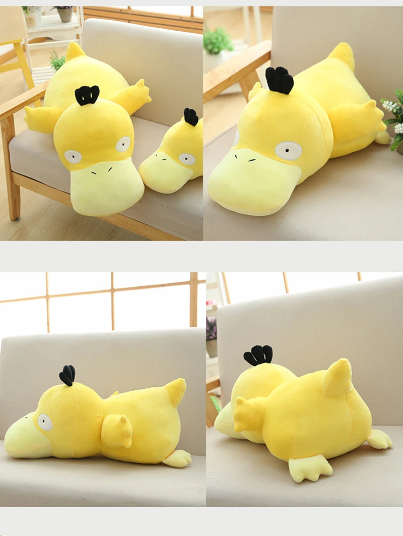 Cute Pokemon Psyduck Back Cushion Big Size Stuffed Anime Duck Plushies Sofa Bed Throw Pillow Home Decor Xmas Gifts Child Girl