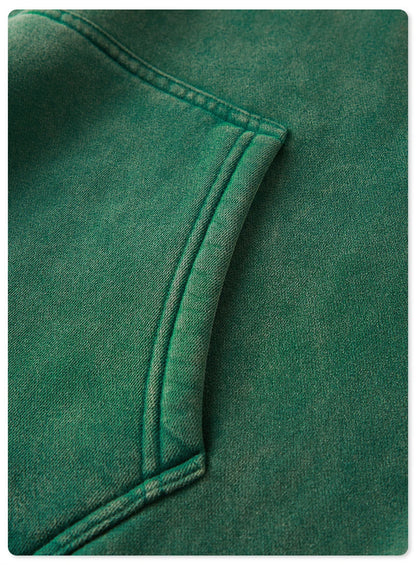 ZODF Winter Autum Men's Washed 400gsm Fleece Hoodies Unisex Couple Retro Oversized Ripped Hooded Sweatshirts Pullovers HY0652