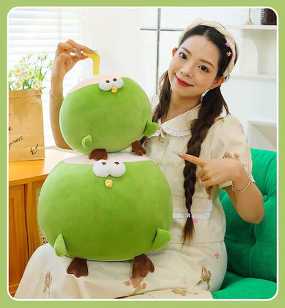 Hot 30-60cm Fun Coconut Chicken Animal Plush Doll Pillow Cute Big Eyes Big Chicken Leg Round Chicken Soft Plush Toy Home Decor
