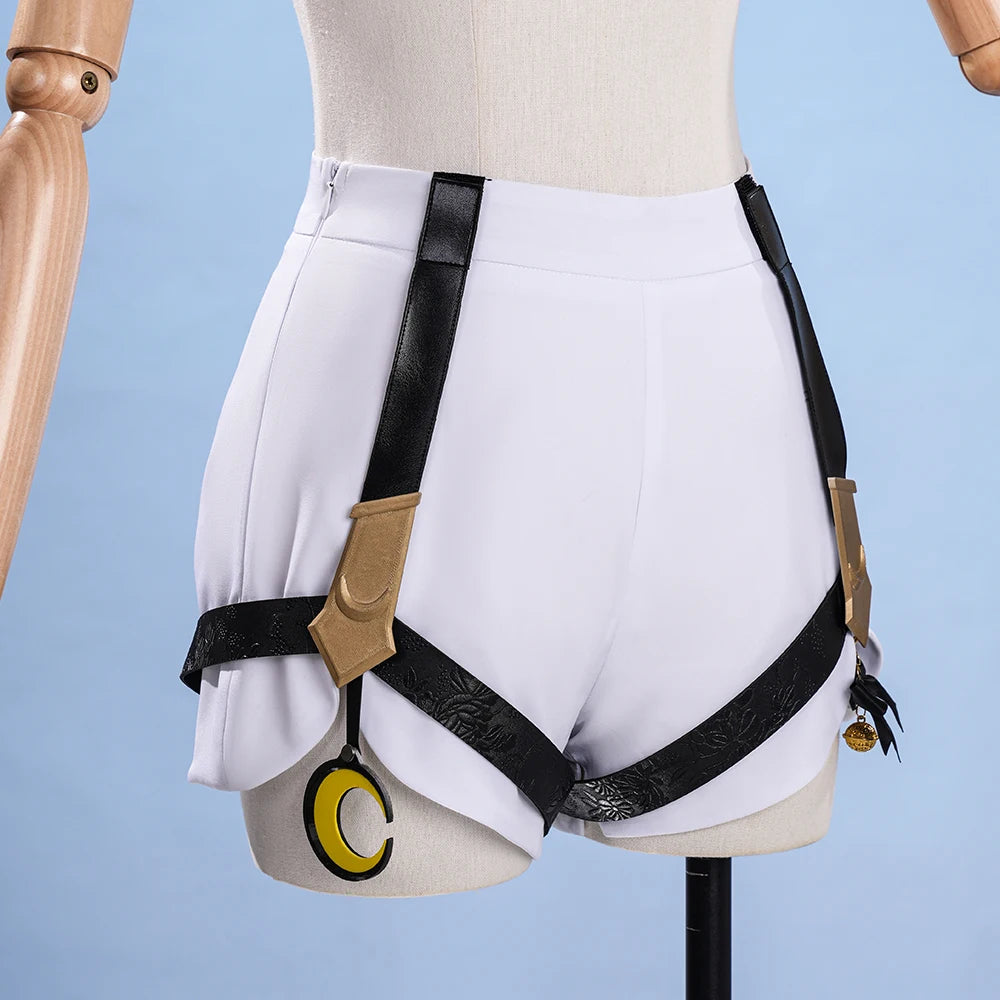 Honkai Star Rail Cipher Cosplay Costume Wig Uniform Jumpsuit Cifera Leggings Tail Props Halloween Party for Women Girls Carnival