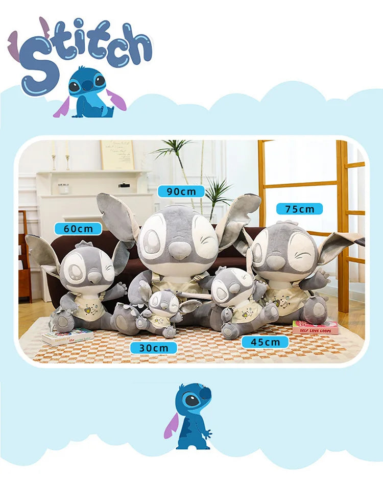 45/60/75cm Big Size Disney Stitch Anime Plush Stuffed Doll Lilo & Stitch Room Decoration Plushies Pillow Ornaments Holiday Gift