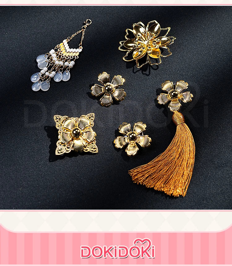 【Last Batch】IN STOCK Zoeyy Miraa Rumii Cosplay Costume【XS-3XL】DokiDoki-N Golden Costume Zoeyy Miraa Rumii Cosplay Plus Size