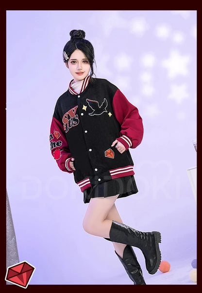 Sylus Doujin Cosplay Costume Game Love and Deepspace DokiDoki-R Men Women Daily Baseball Jacket Sylus Cosplay Coat