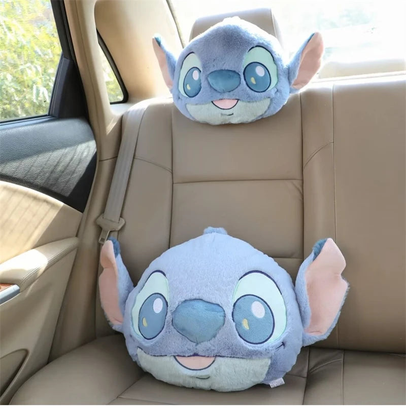 Comfortable Stitch Back Cushion Cuddly Throw Pillow Stuffed Anime Cushion Headrest Car Home Decor Sofa Bed Birthday Gifts