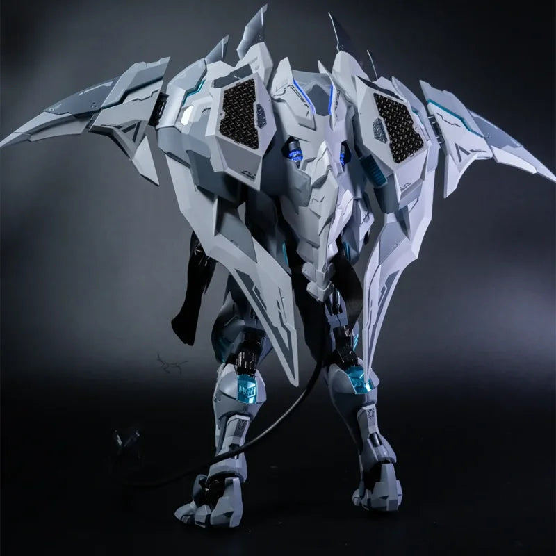 White Ghost CD-07W Series Alloly Die Cast Frame Action Figure Exquisite Desktop Decore Die-Cast Assembly Model Toy Surprise Gift