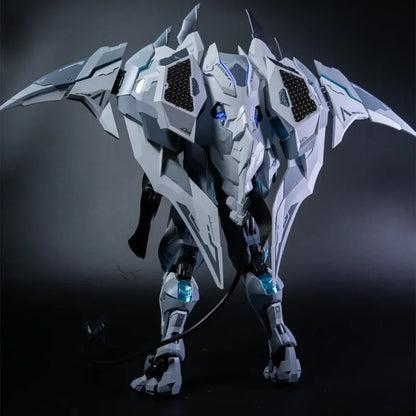 White Ghost CD-07W Series Alloly Die Cast Frame Action Figure Exquisite Desktop Decore Die-Cast Assembly Model Toy Surprise Gift