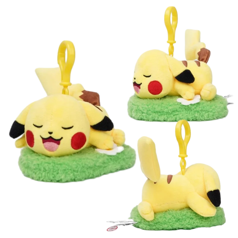 Pokemon Pikachu Mew Squirtle Charmander Kawaii Plush Toy Pendant School Bag Backpack Pendant Key Ring Small Doll Birthday Gift