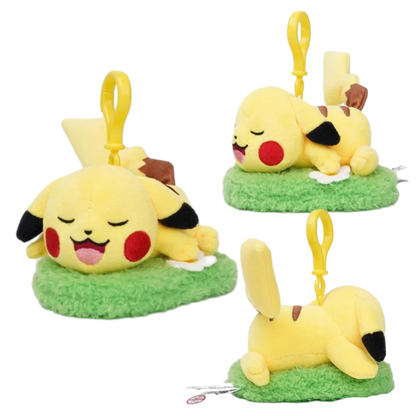 Pokemon Pikachu Mew Squirtle Charmander Kawaii Plush Toy Pendant School Bag Backpack Pendant Key Ring Small Doll Birthday Gift