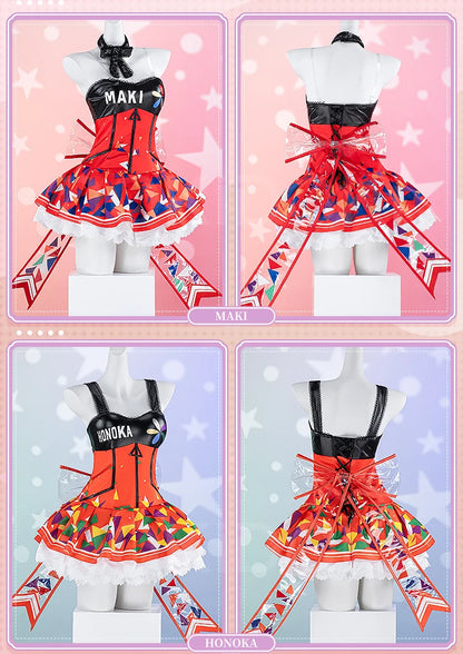 Honoka Kousaka Kotori Minami Tojo Nozomi Rin Hoshizora Cosplay Costume Anime LoveLive! Cosplay DokiDoki-R Women Cute Dress