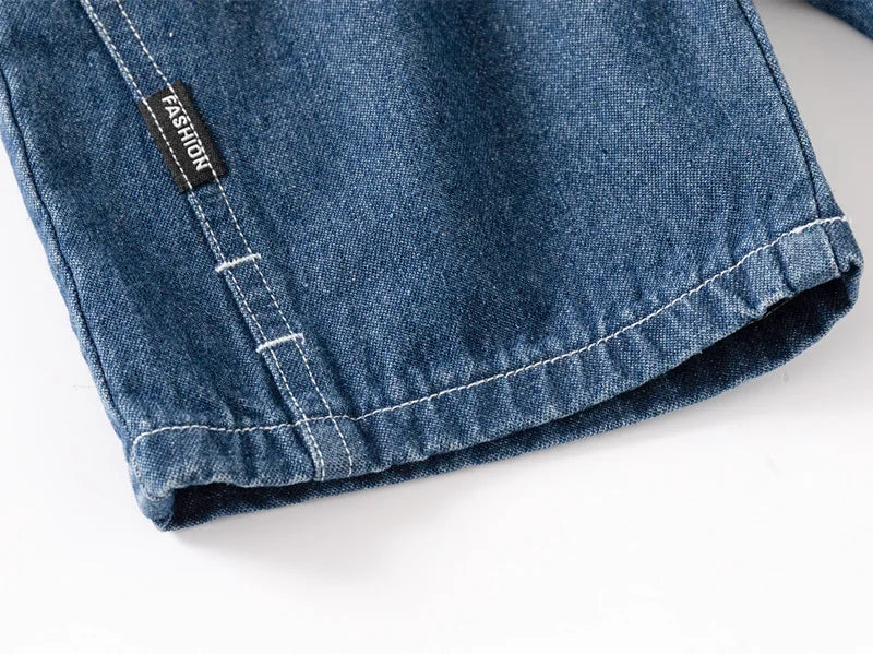 Cotton Baby Boy Denim Shorts 6 to 9 12 18 24 Months Black Child Jeans Shorts for Boys Clothes Casual Pants Summer Short Trousers