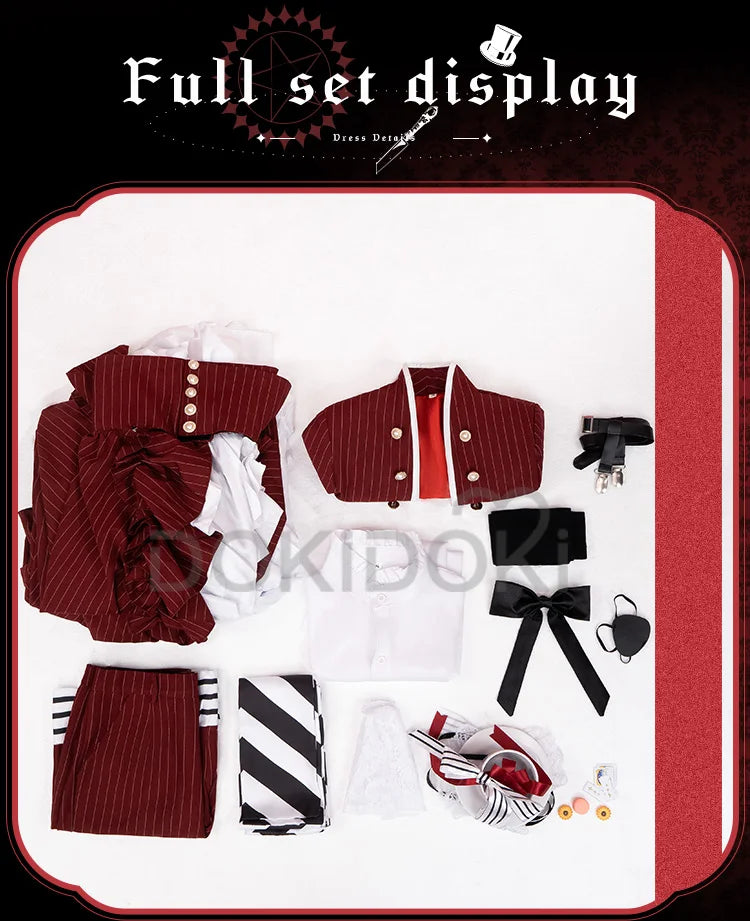 Ciel Phantomhive Cosplay Costume Anime Cosplay DokiDoki-R【XS-3XL】Men Long Costume Ciel Cosplay Plus Size