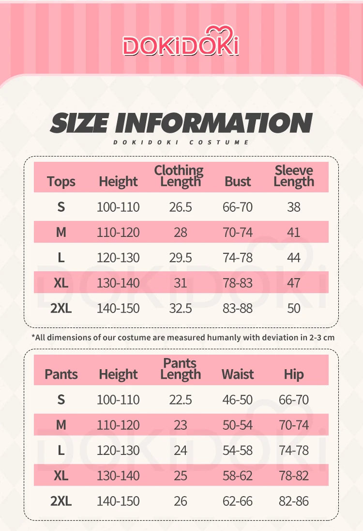 【Last Batch】IN STOCK Rumii Zoeyy Miraa Cosplay Costume【XS-3XL】DokiDoki-N Women Costume Wig Family Rumii Cosplay Plus Size