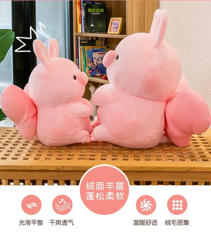 New 55cm Soft Kawaii Love Pink Pig Plush Pillow Stuffed Super Cute Round Pig High Quality Doll Gift for Childre Birthday Gift