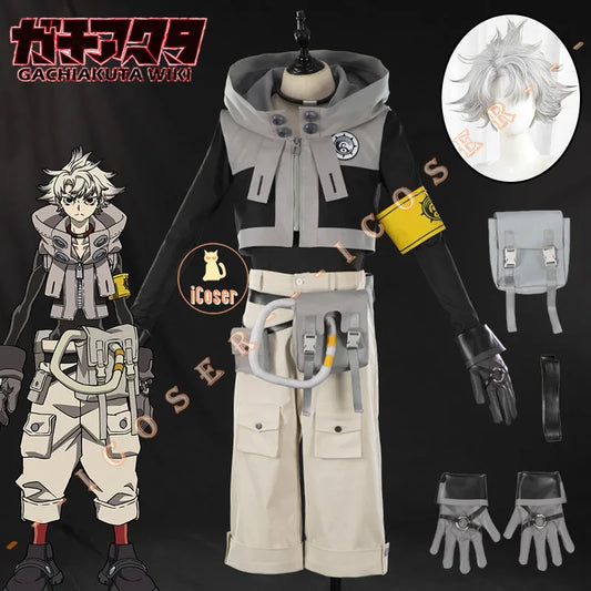 iCoser Anime Gachiakuta Rudo Surebrec Cosplay Costume Uniform Hoodie Gloves Akuta Cleaners Halloween Party Women Men Carnival