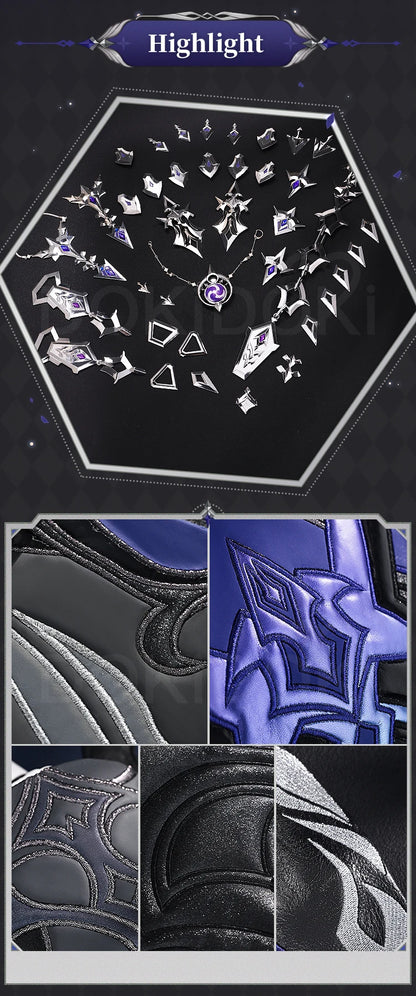 Flins Cosplay Costume Game Genshin Impact【S-3XL】DokiDoki-SR Kyrll Chudomirovich Flins Cosplay Men Halloween Costume Plus Size