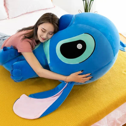 80cm Big Size Disney LILO & Stitch Anime Plush Stuffed Doll Room Plushies Pillow Ornaments Peluche Children's Holiday Gifts