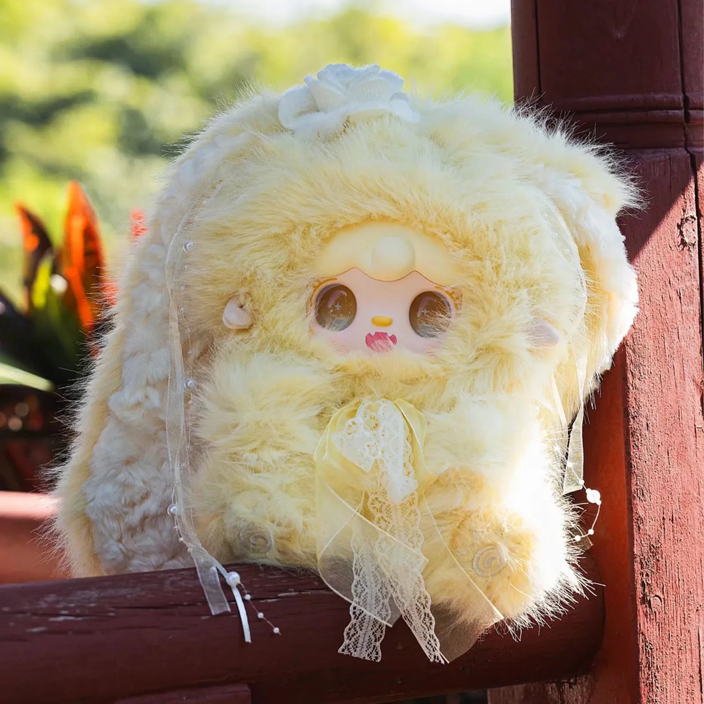 Yooki 400% Bunny'S Florall Fragments Series Vinyl Blind Box Doll Accompany Soft Plush Doll Mystery Box Desktop Ornament Toy Gift