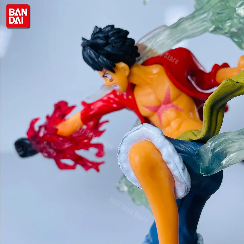 New One Piece Anime Figure Fire Fist Luffy Ace Sanji Battle Model Dolls PVC sabo Action Figurine Zoro Ghost Three-Knife Toys