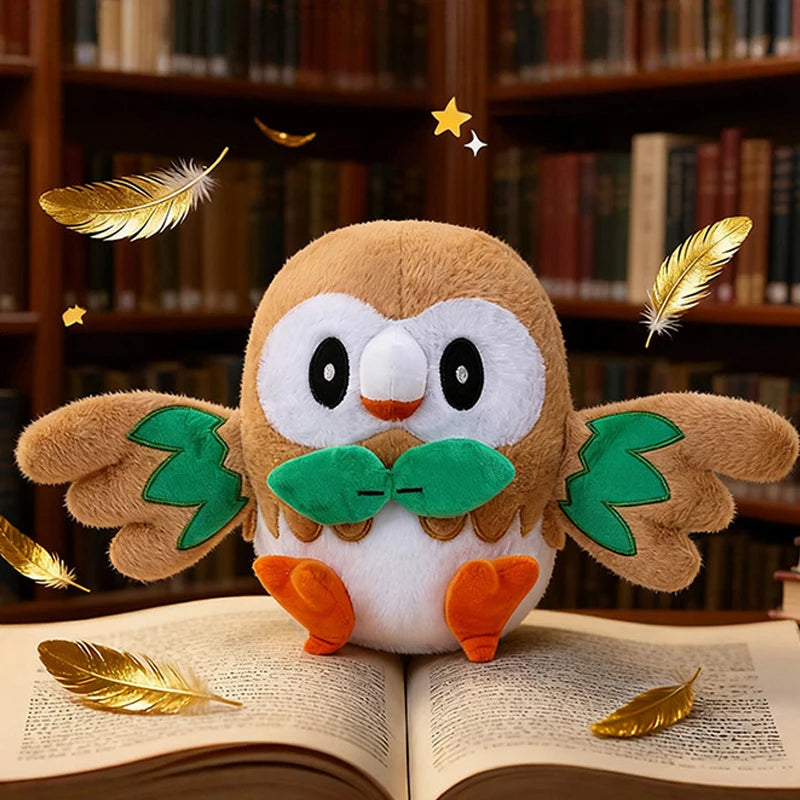 30/50cm Pokemon Plush Toys Rowlet Birthday Cartoon Large Pillow Doll Cute Ornament Stuffed Plushie Bird Pokémon Gift for Kids