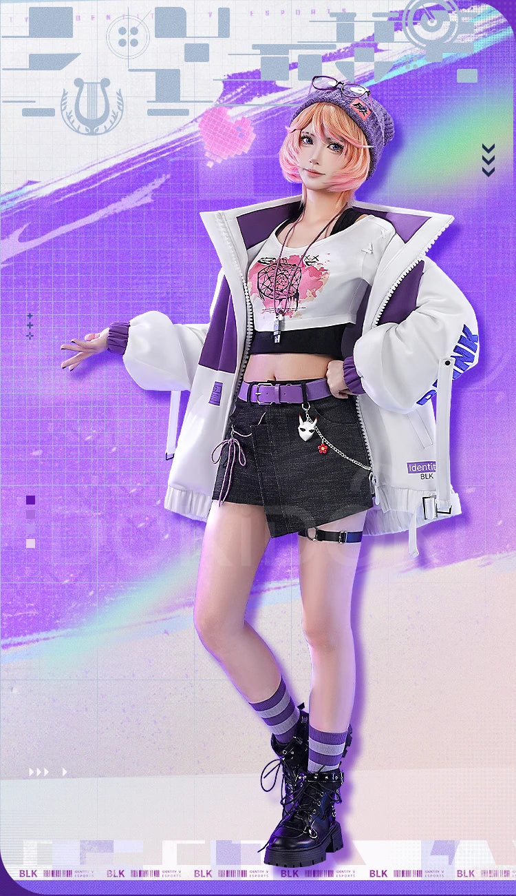 Tracy Reznik Mechanic Cosplay Costume Game Identity V DokiDoki-SR Phantom Girl Lock Core BLK Tracy Women Dress Cosplay