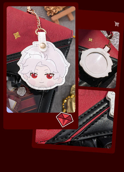 IN STOCK Sylus Cosplay Doujin Bag Game Love and Deepspace DokiDoki Sylus Itabag Red Black School Bag Cosplay Prop
