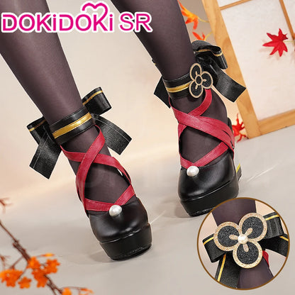 IN STOCK Chiori Kazuha Zhongli Kaeya Ningguang Furina Shoes Cosplay Game Genshin Impact Cosplay DokiDoki-SR Women Cosplay Shoes