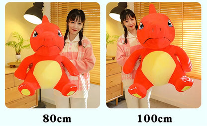 100/120CM Big Size Charmander Plushies Pokemon Peluche Cartoon Anime Kawaii Ornament Plush Comfortable Soft Doll Children Gift