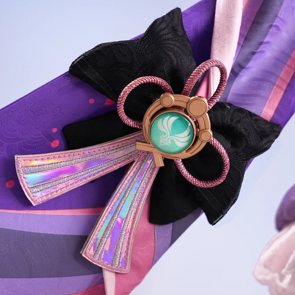 iCoser Genshin Impact Yumemizuki Mizuki Cosplay Costume Wig Dress Headwear Tail Natlan Halloween Party for Women Girls Cos Props