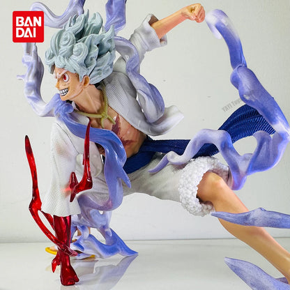 Hot One Piece Anime Figures Nika Luffy Gear 5th Action Figure Gear 5 Sun God Pvc Figurine Statue Model Decoration Doll Toys