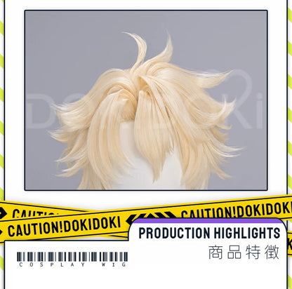 IN STOCK Varka Durin Rerir Wig Game Genshin Impact Song of the Welkin Moon DokiDoki Knights of Favonius Varka Wig Halloween Horn