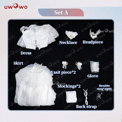 PRE SALE UWOWO Janus Cosplay Game Azurr Lanee Janus Oath Wedding Dress Bride Cosplay Costume Halloween Costume