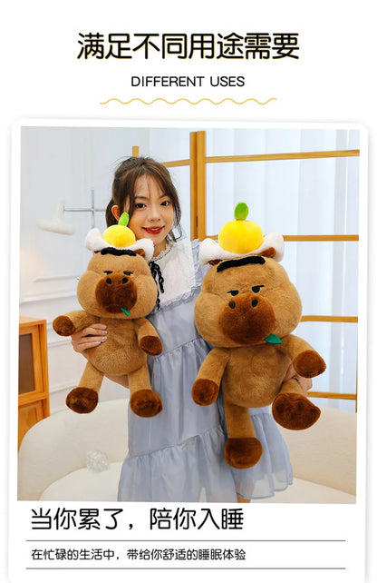 Capybara Plush Toy Stuffed Animal for Kids Birthday Christmas Gift Soft Cuddly Doll Comforter Wholesale Cute Capybara Pillow