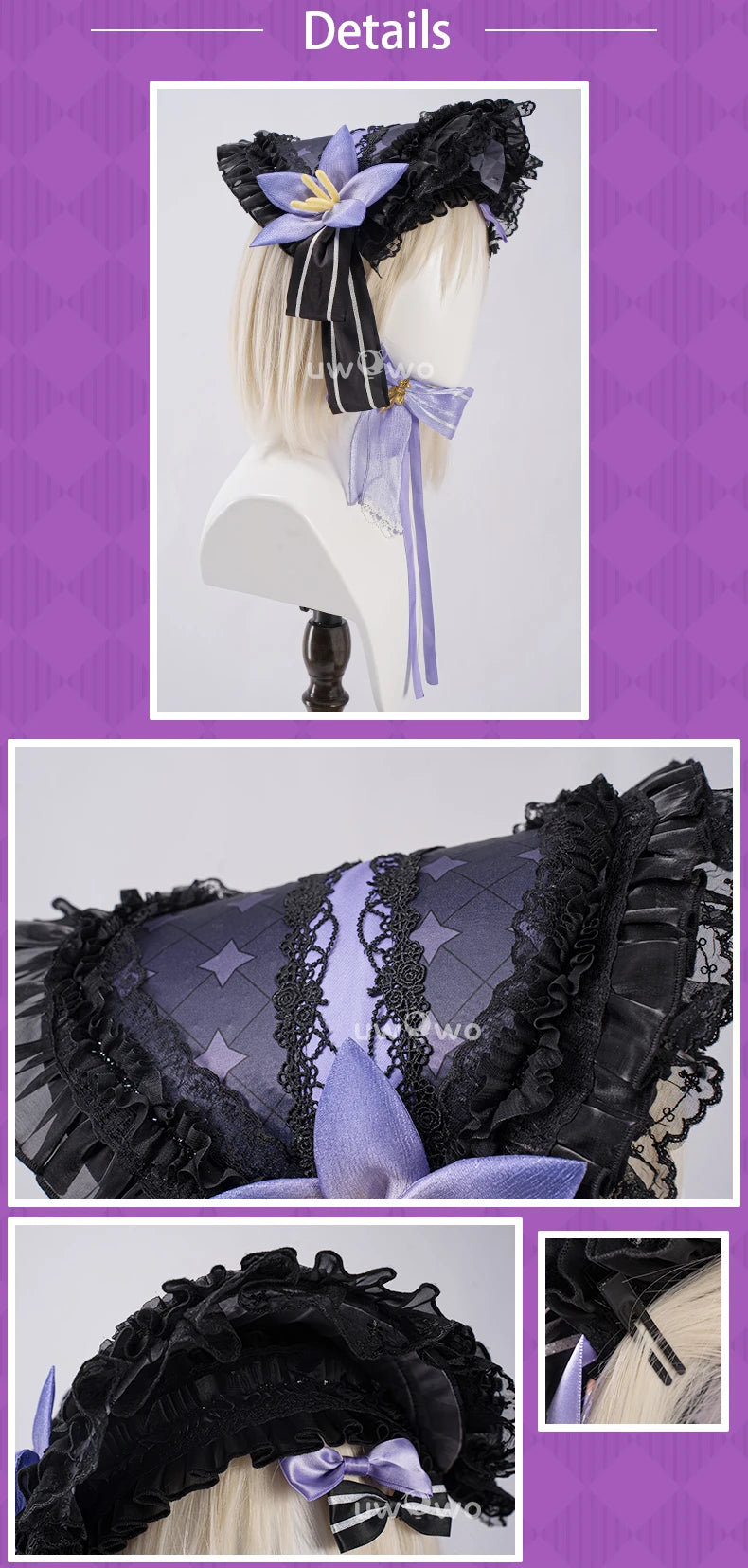 UWOWO Herta Cosplay Game Honkai Star Rail Fanart The Herta Lolita-Style Gown Cosplay Costume Halloween Costume