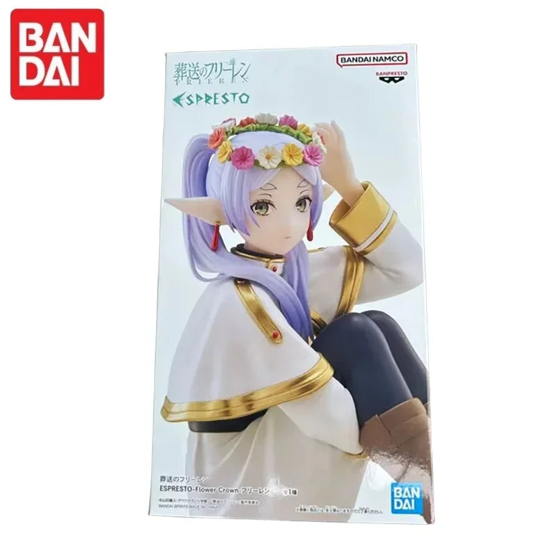 Bandai In Stock Original Beyond Journey's End Espresto -Flower Crown- Frieren Himmel Anime Action Figures Model Toy