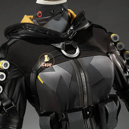 Zenless Zone Zero Orphie Cosplay Costume Wig Uniform Hat Headwear Ear Obol Squad Halloween Party for Women Girls Carnival iCoser