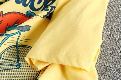 Summer New American Retro Short-sleeved O-neck Letter Printed T-shirt Men's Fashion Simple 100% Cotton Washed Casual Sport Tops