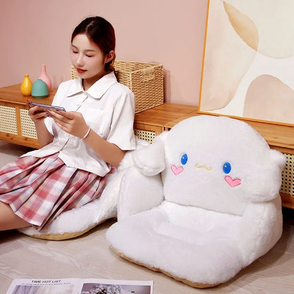 Comfortable Cinnamoroll Seat Cushion Cartoon Kuromi My Melody Sitting Cushion Dining Room Bedroom Chair Back Cushion Home Decor