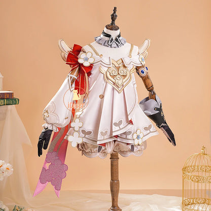 Honkai Star Rail Tribbie Cosplay Costume Wig Dress Uniform Headwear Wings Game Props Halloween Party for Women Girls Carnival