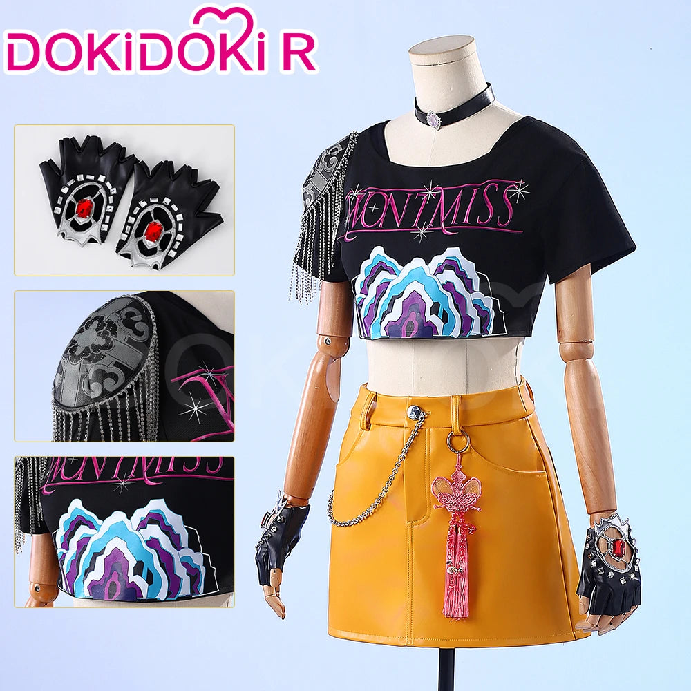 【Last Batch】IN STOCK Rumii Zoeyy Miraa Cosplay Costume【XS-3XL】DokiDoki-R Women Yellow Suit Rumii Miraa Costume Plus Size