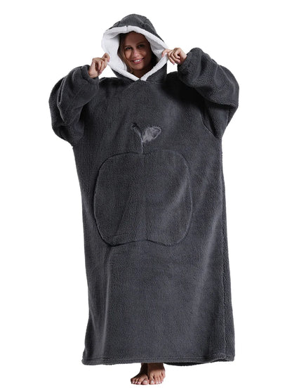 Women Hoodies Autumn Winter Extra Long Oversized Loungewear Clothes Couple Hoody Pajamas Warm Blanket Hoodie Plush Men Homewear