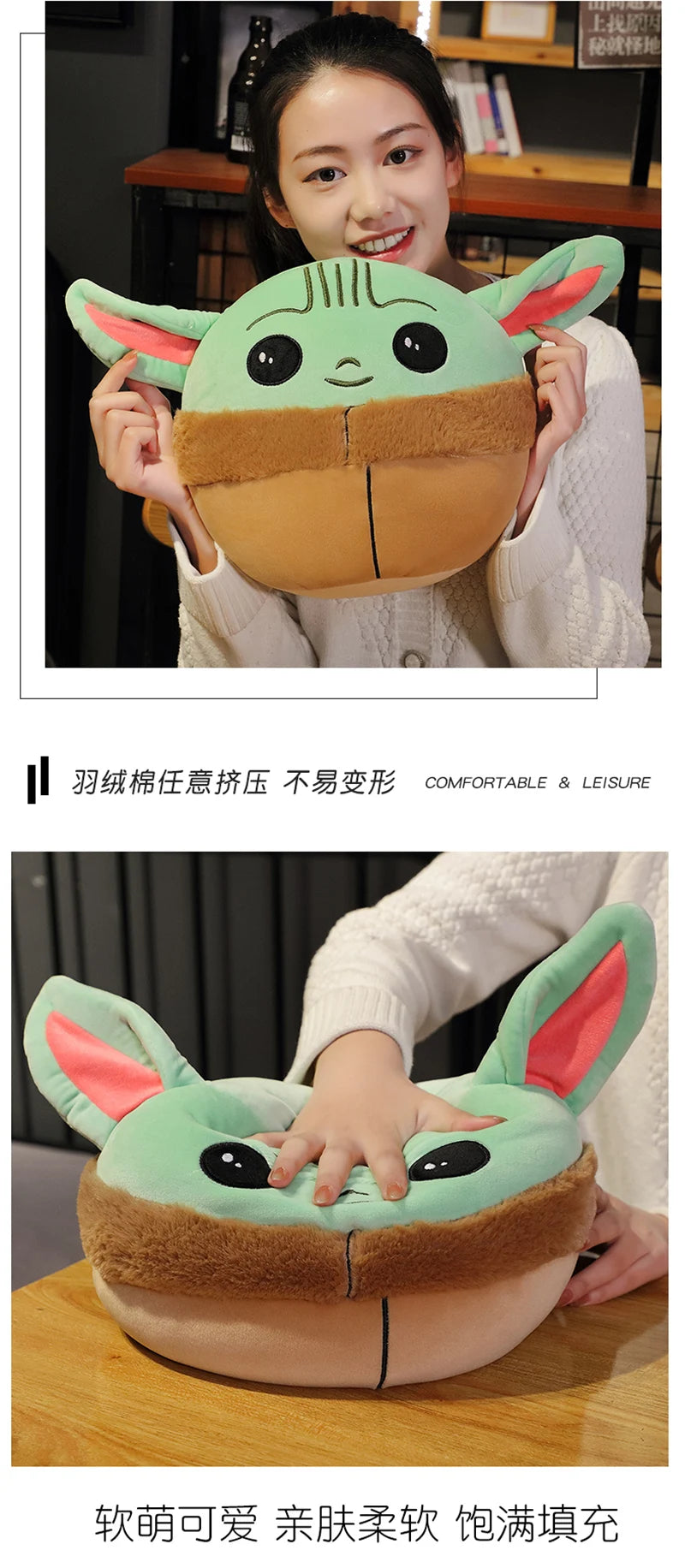 10/13Cm Disney Kawaii Plush Toys Baby Yoda Anime Cartoon Stuffed Toys Figure Doll Kawaii Star Wars Cute Toys for Children Gifts