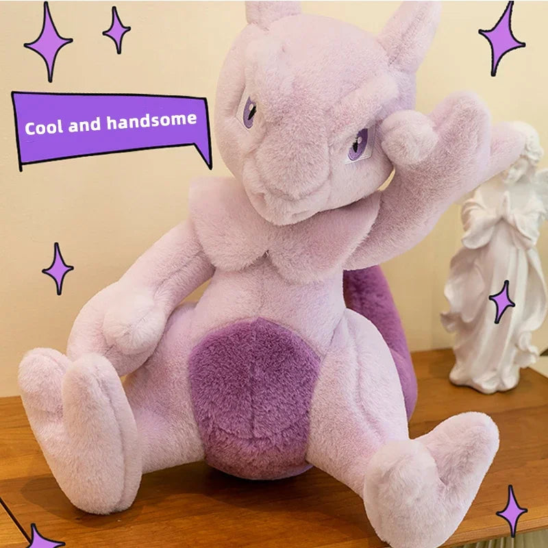 35/85cm Mewtwo Pokemon Plush Toys Large Anime Doll Pillow Cartoon Mew Pokémon Plushie Kawaii Stuffed Gift for Kids Birthday