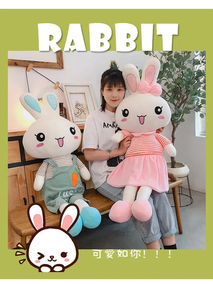 45-130cm Cute Long Legs Rabbit Plush Toy Stuffed Soft Animal Bunny Doll Baby Kids Toys Birthday Gift Christmas Present for Girl