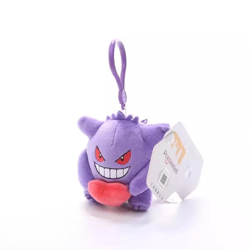 Genuine Pokemon Gengar Love Series Kawaii Plush Stuffed Toy Keychain Backpack Pendant Keyring Doll Birthday Gifts For Kid Girls