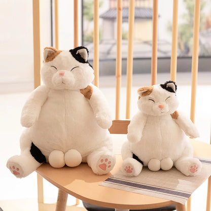 Swag Trick Big Balls Flower Cat Plush Toy Stuffed Japan Anime Figure Doll Lazy Fat Big Belly Cats Plushie For Boy Boyfriend Gift