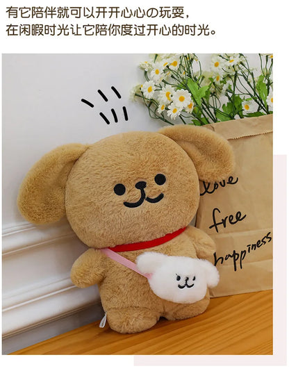 45/70cm Big Size Maltese Backpack Cartoon Anime Plush Stuffed Doll Kawaii Room Decoration Plushies Pillow Ornament Children Gift